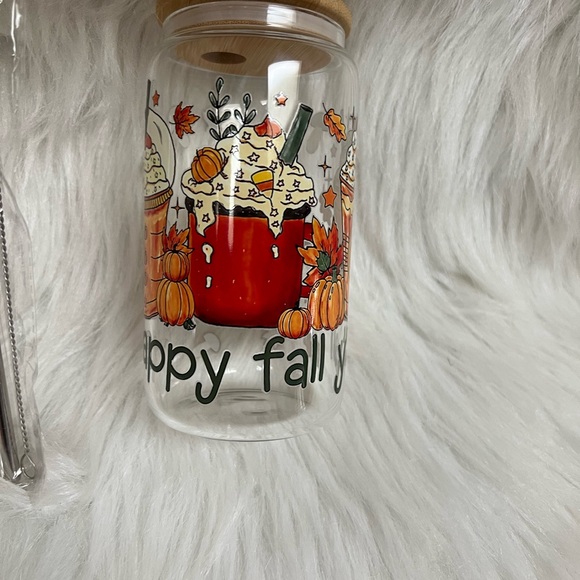 Happy Fall Ya’LL Beer Glass Coffee 16 Oz - Picture 4 of 7